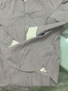 Men's Striped Button-Up Shirt