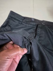 100% cotton Men's Black Dark Trousers