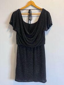 Forever New-Sparkly Black Mini Dress (S)