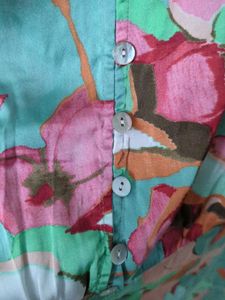 Zara Green Floral Dress