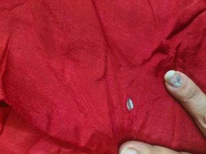 Vibrant Red Rayon Cloth for Stitching