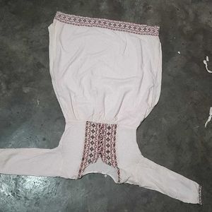 Embroidered Cotton Kurta