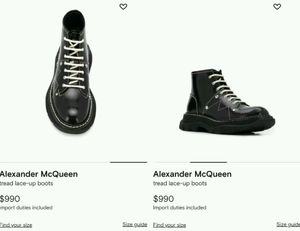 Alexander McQueen Boots 36