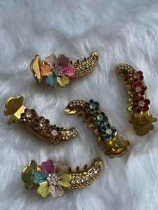 Set of 5 Decorative Hair Clips