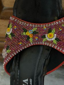 Embellished Beaded Sandals