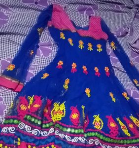 Blue attractive Gown For Women