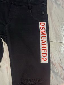 Black Patch Denim Overalls