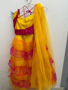 multicolour Lehenga Choli Dupatta
