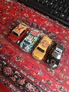 Metal Racing Toy Cars Set of 4