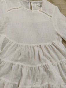 White Tiered Tunic Top