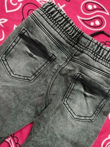 Toddler Boys Grey Wash Jeans