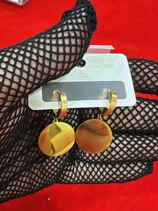 Gold Medusa Head Hoop Earrings