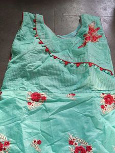 Floral Embroidered A-Line Dress