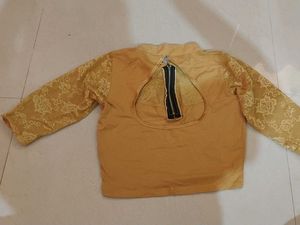 Yellow Lace Detail Blouse