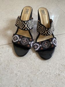 Bohemian detour block heels