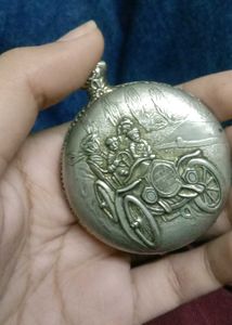 Vintage Horse Engraved Pocket Watch