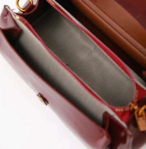 ysl Chic Burgundy Handbag