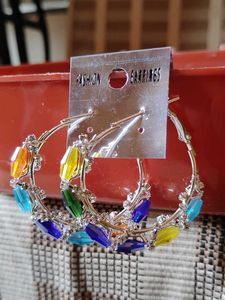 Colorful Hoop Earrings✨