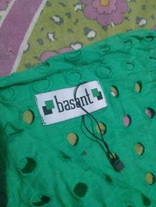 Elegant Green Cotton skirt