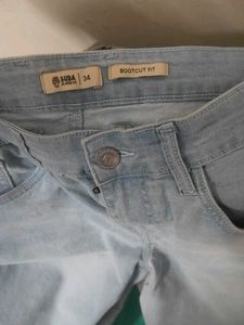 Ice blue bootcut  jeans