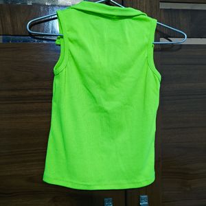 Neon Green Crop Top