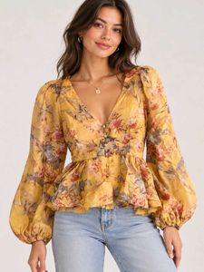 Flowy Floral Peplum Top