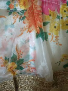 Floral Print Lehenga Choli Set