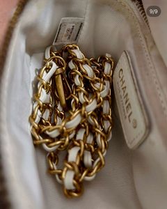 Chanel White Quilted Bag