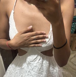 White Cutout Dress