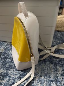 Yellow &amp; White Backpack