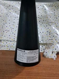 Stylish Black Havells Solar Table Lamp