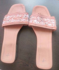 Beaded Flat Sandals