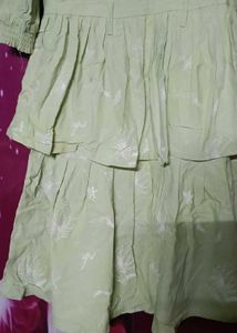 Lime green one piece dress...for girls