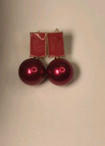 combo of Chic Red Ball Drop Earrings