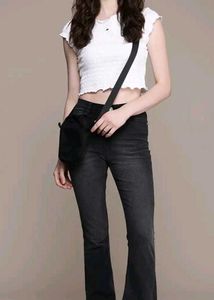 Black Flared Bootcut Jeans