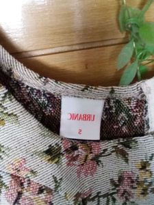 Urbanic Floral Tapestry Zip Crop Top