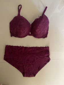 Victoria’s Secret Lace Bra and Panty Set