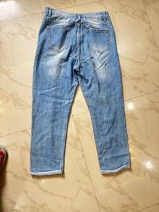Distressed Light Wash Jeans