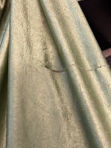 Green Curtains- Trees Print On Top