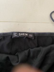 Sleek Black Spaghetti Strap Crop Top