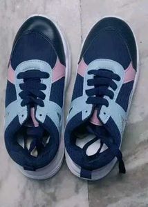 Stylish Navy & Pink Sneakers