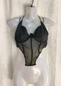 Sheer Mesh Corset Top