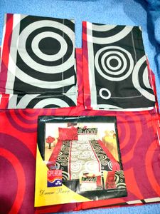 Designer Bed Sheet Set with Pillow Covers
