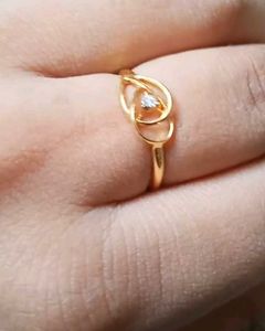 New kisna diamond gold ring with bIs hallmark and