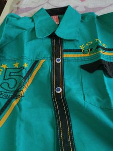 Boy's Stylish Green Shirt