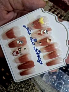 Press-On Nails with Charms
