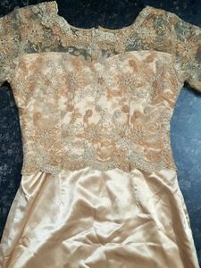 Gold Lace Gown