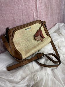 vilanova leather + jute high quality bag
