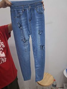 combo of Stylish Ripped Denim jeggings