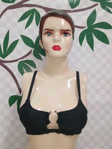 (100)Black Bra Top